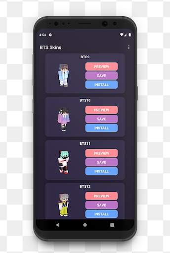 KPOP Bangtan Skins For Minecraft screenshot 1