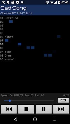 Xmp Mod Player screenshot 2