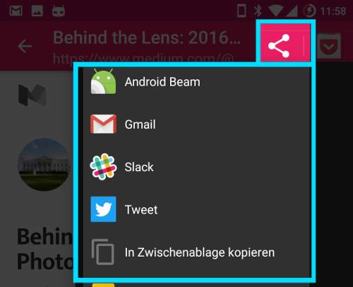 Send to/Open in browser screenshot 1