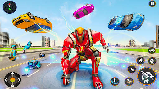 Helicopter Robot Car Game 3d screenshot 4