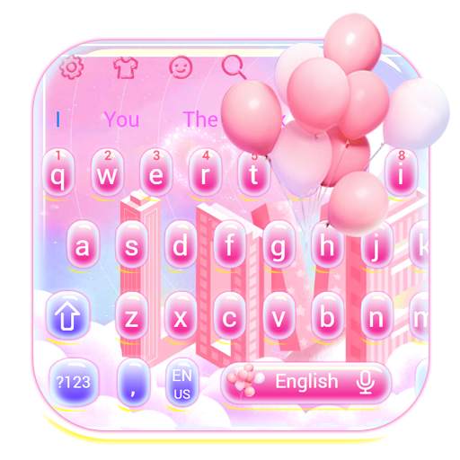 Pink Love Keyboard 10001007
