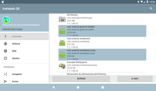 Administrador de aplicaciones del sistema screenshot 10