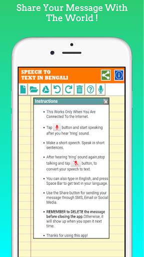 Speak And Type In Bengali - With Edit Feature screenshot 5
