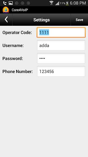 Core4VoIP Mobile Dialer screenshot 8