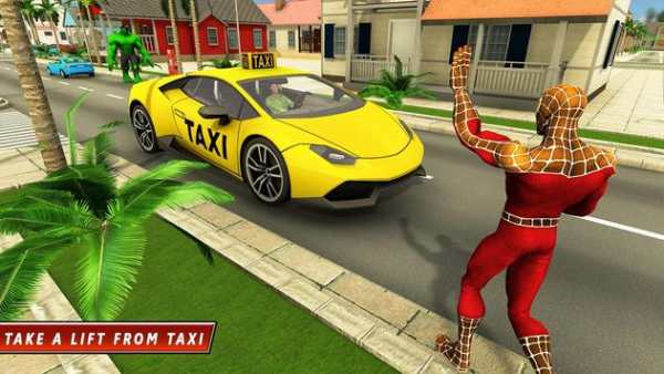 Superhero Taxi Driver Pro Game screenshot 4