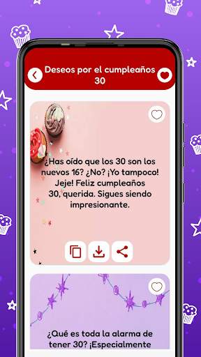 Cumpleaños cartas y mensajes screenshot 6