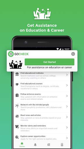 College Admissions & Exam Search - GoCheck India screenshot 1