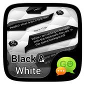 (FREE)GO SMS BLACK&WHITE THEME 3.3.1