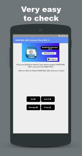 HDMI MHL USB Connector phone with TV screenshot 1