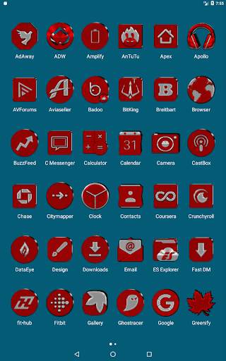 Red Icon Pack 18 تصوير الشاشة