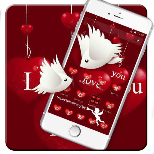 Red Love Heart Bird Couple Theme🐦 1.1.6