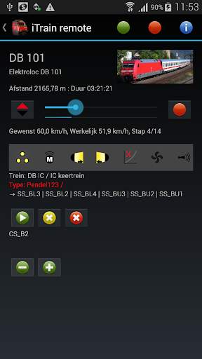 iTrain 5.0 remote screenshot 2