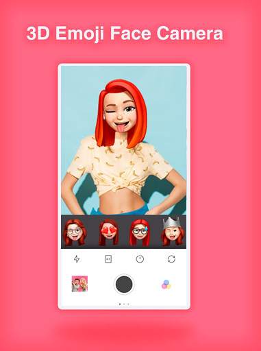 3D Emoji Face Camera - Snap Emoji Head Stickers screenshot 4