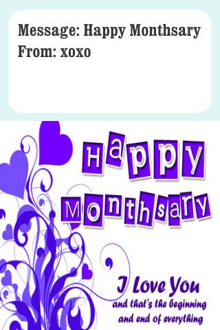 Happy Monthsary Wishes screenshot 1