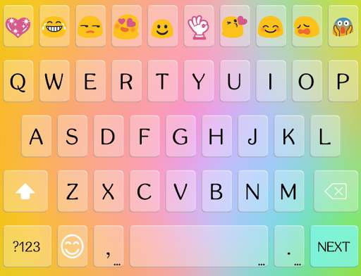 Silk Multicolor Emoji Keyboard screenshot 6