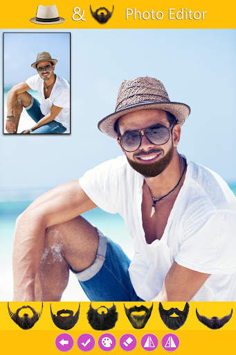 Man Hat & Beard Photo Editor screenshot 2