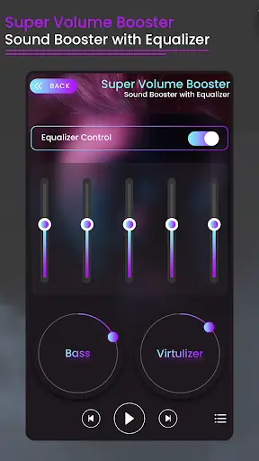 Super Volume Booster Sound Booster with Equalizer screenshot 2