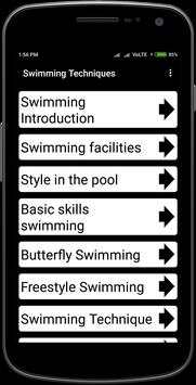 Swimming Techniques screenshot 1