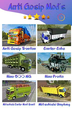 Mod BUSSID Truck Canter Anti Gosip screenshot 2
