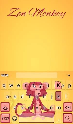 Zen Monkey Animated Keyboard screenshot 2