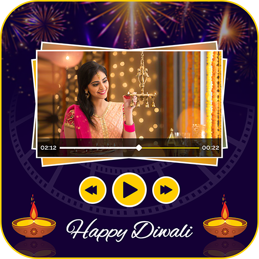 Diwali Photo to Video Maker : Diwali Movie Maker أيقونة