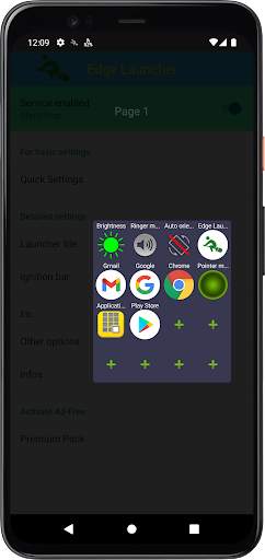 Edge Launcher (Sub Launcher) screenshot 3