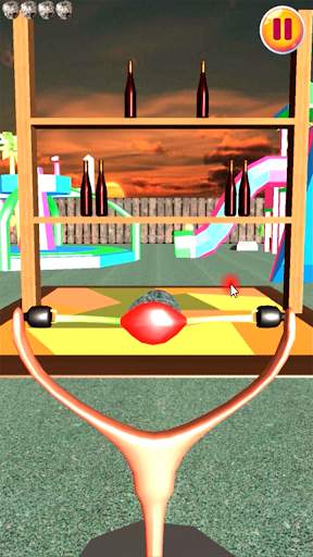 Slingshot 3D - [3D bottle breaking game] screenshot 4