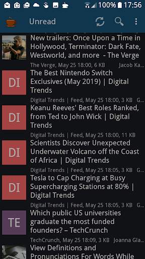 Handy News Reader screenshot 1