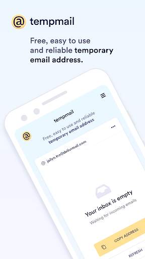 Temp Mail - Temporary Email скриншот 1