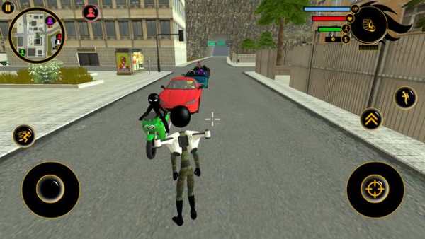 Jetpack army Stickman Rope Hero Sim screenshot 2