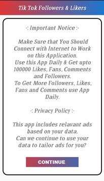TikBooster - Fans & Followers screenshot 2