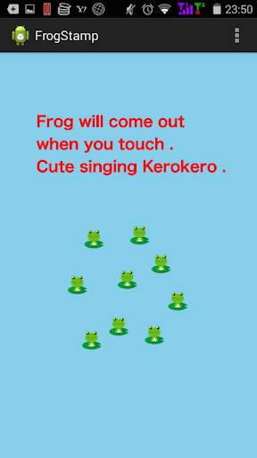 App for babies who like frogs【for young children】 screenshot 1