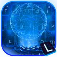 Technology Neon Blue Theme on 9Apps