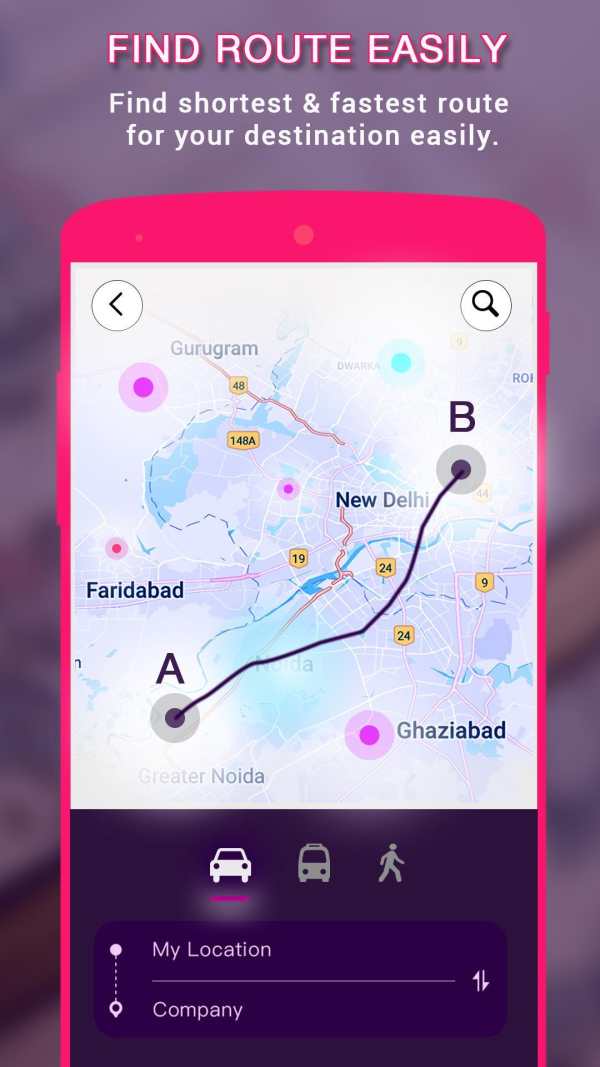GPS Route Finder screenshot 1