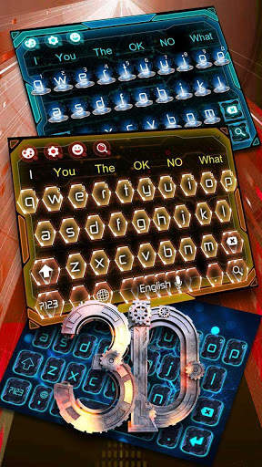 3D Cool Industrial-Style Keyboard screenshot 3