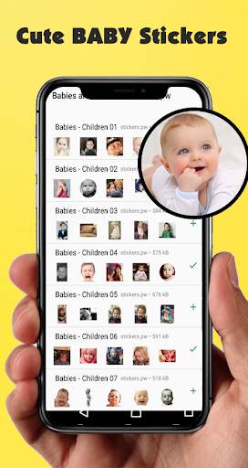 Funny Baby Stickers for whatsa स्क्रीनशॉट 4