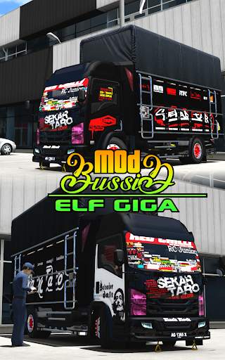 Mod bussid truk elf giga screenshot 1