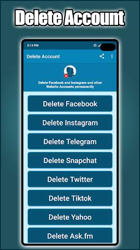 Delete Account скриншот 1