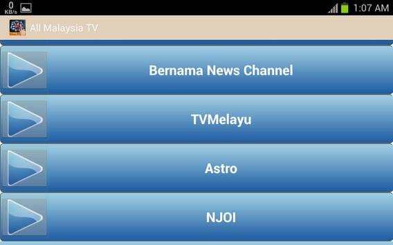 All Malaysia TV Channel स्क्रीनशॉट 5