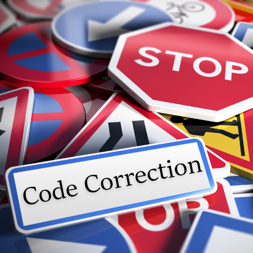 Driving school code correction icon