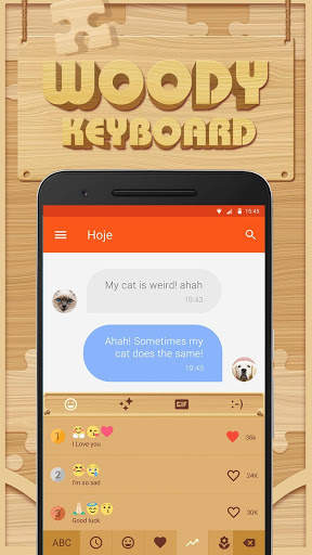Woody Emoji Keyboard Theme screenshot 3