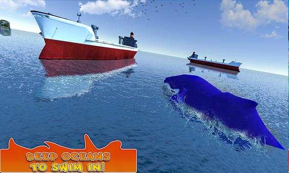Blue Whale Swim Life Simulator – Deep Sea 3D Game screenshot 2