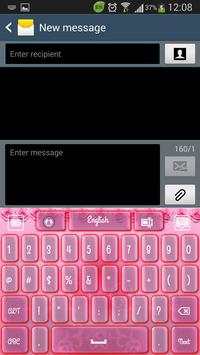 Pink Flower Keyboard скриншот 4