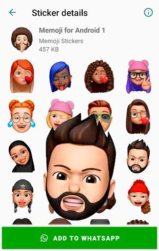 Stickers Memoji for Android WhatsApp WAStickerApps screenshot 3