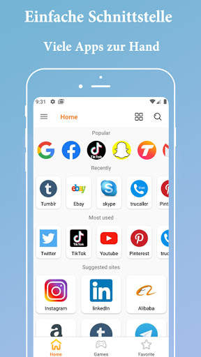 Alle Social Media Browser in e screenshot 1