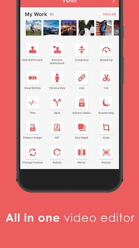 Video Converter & Video Clip Editor Free  - VShot screenshot 1