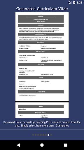 Resume PDF Maker screenshot 7