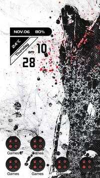 Imposing black character theme screenshot 3
