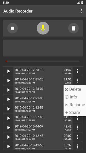 Audio Recorder (No Ads) screenshot 5