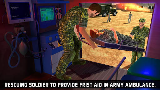 US Army Ambulance Driving Game : Transport Games screenshot 4